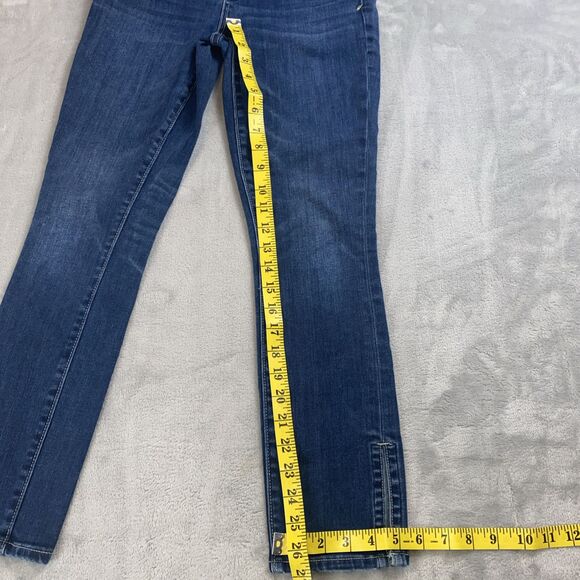 Pilcro and the Letterpress Jeans Womens 26 Blue Stet Split Ankle Stretch - Picture 4 of 7